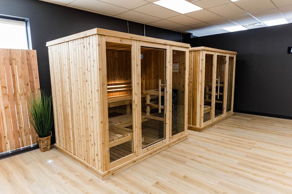 Community Room traditional sauna at Debrief Recovery